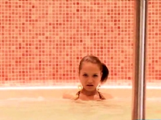 Teen Paris Milan takes Jacuzzi