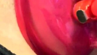 Amateur close up ass toying