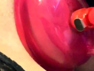 Amateur close up ass toying