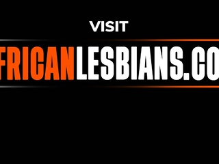 BBW African Lesbian Dildo Fucking
