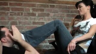 Beautiful Brunette Foot Fetish