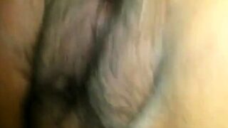 big hairy bbw holds the camera