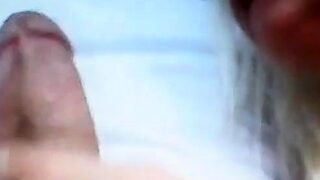 Blonde loves to suck a big dick! Amateur!