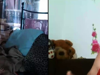 Blonde solo jerking off