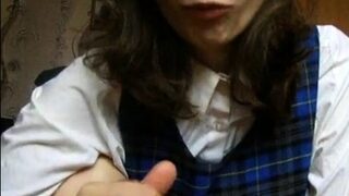 Brunette Girl Blowjob