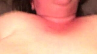 Chubby Brunette Big Boobs Dildo Masturbation