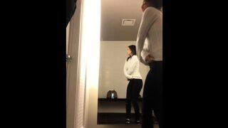 Cute curly brunette solo webcam masturbation