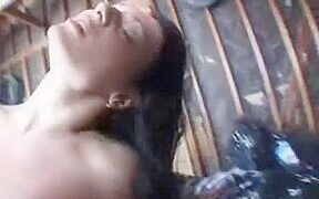 Dirty slut pounded hard in ass