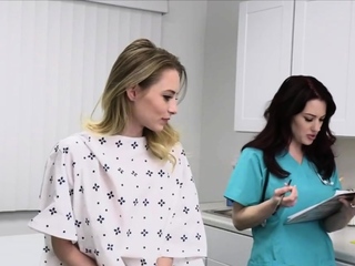 Doctor fucks patient and nurse on the table