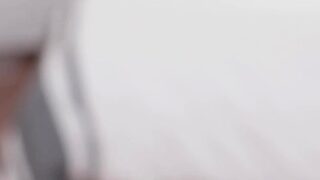 Fascinating brunette cutie bends down for sex