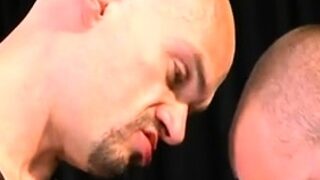 Gorgeous homo lovers with hard cocks have a fun fetish fuck