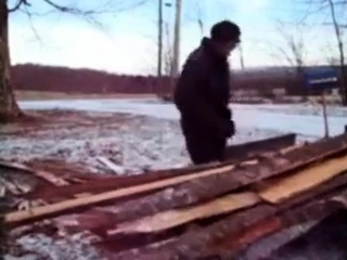 grandpa in a sawmill