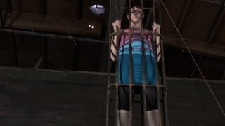 Hard teasing for beauty’s nipples and lusty hairless pussy