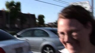 Heavy giant darksome strapon enters mouth of nasty plump