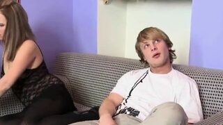 Horny blonde Holly Osborne gets tough experience