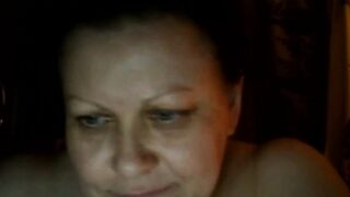 Hot Russian mature mom Maria play on skype
