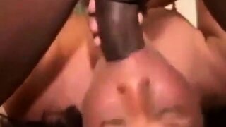 hubby films how black friend fucks and creampies girl