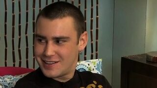 Lewd twink guys fill every other’s taut assholes