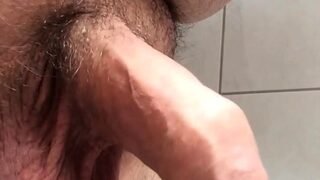My uncut cock with cumshot 01.07.2017