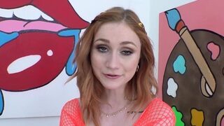NYMPHO Slutty Scarlet Skies takes a big dick