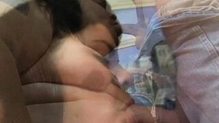 Plump beauty is giving a head