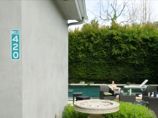 Poolside fun with amazing big natural boobies