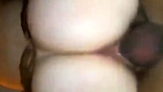 Russian sex girl in stockings ride on cock