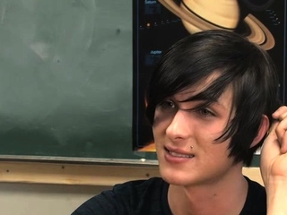 School boy likes when his partner sucks his obese cock