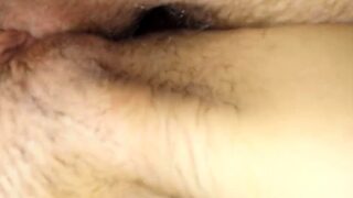 Sexy amateur close up creampie