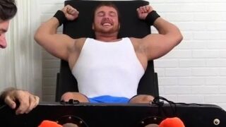 Skinny teen boy feet gay Wrestler and muscle hunk Frey is