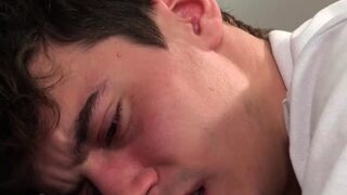 Slim Latino amateur spanked by DILF before bareback sex