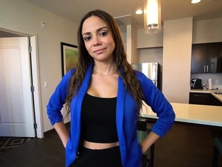 Stepson licking and fucking his big tits latina stepmom