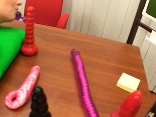 Striking russian brunette Janice gets banged