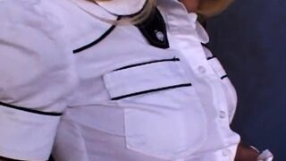 Stupendous blonde gf gets big boner as a present