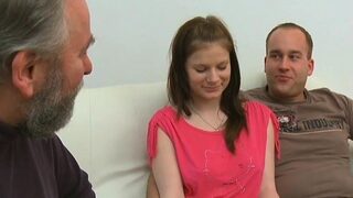 Wicked russian brunette darling get fucked in mouth