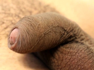 European teen tugging uncut dick