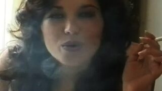 This hottie gets lustful and masturbates while smokin’