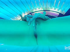 Trixie Has Some Tanning Bed Fun